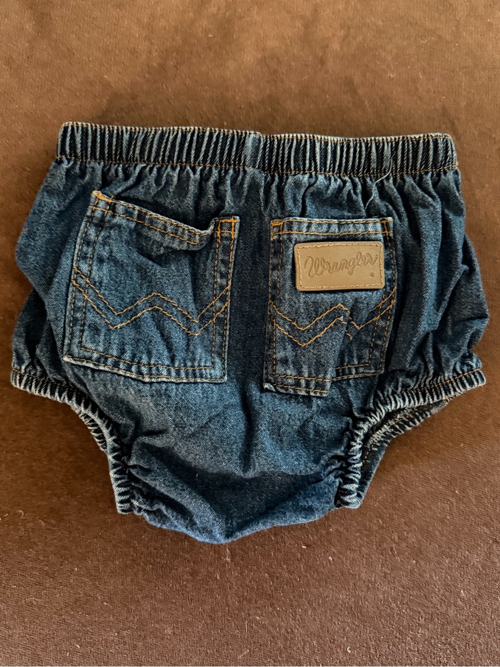 Wrangler Dark Blue Denim Baby Diaper Cover Bloomers